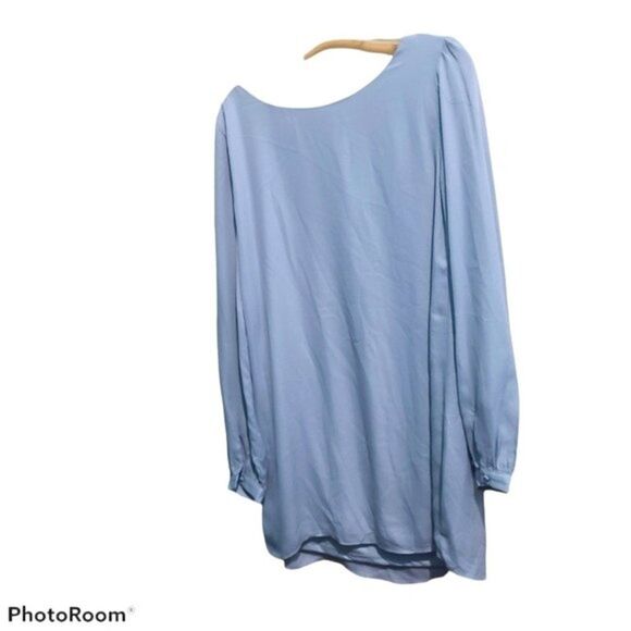 Lulu's Status Update Light Grey Shift Dress - Picture 4 of 6